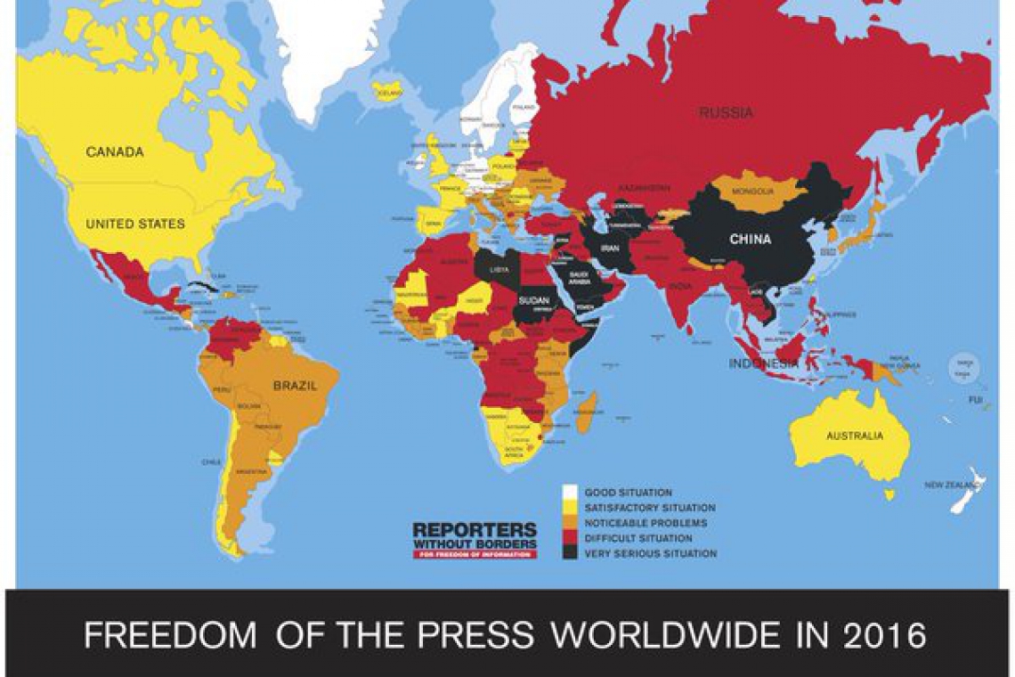 Afghanistan 2 spots up in world press freedom index