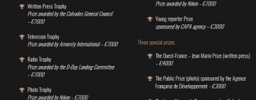 Competition recognizing war correspondents open